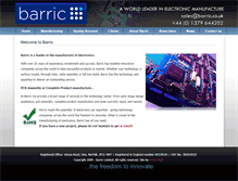 Tablet Screenshot of barric.co.uk